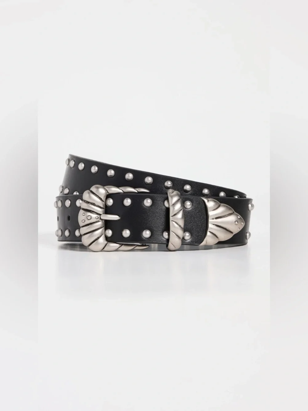 Good American Studded Western Shell Belt